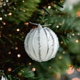 thumbnail image 1 of Christmas Decoration 3.15inch Christmas Ball Ornaments White Shatterproof Foam Christmas Tree Balls Decorations Large Clear Plastic Glitter Hanging Tree Balls Ornaments for Christmas, 1 of 6