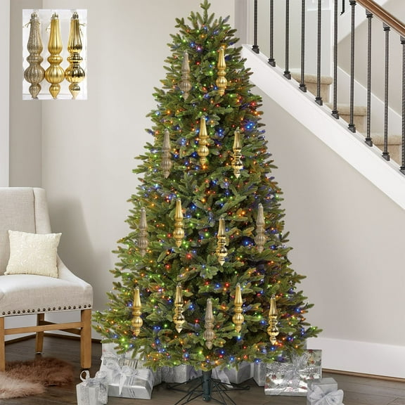 Christmas Decoration 6.69inch 6pc Christmas Icicle Ornaments Glass Twist Icicle Hanging Christmas Tree Ornaments Irregular-shaped Electroplated Christmas Balls Decoration