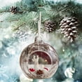 thumbnail image 1 of Christmas Decoration Balls Santa Deer Christmas Ball Clear Glass Ball Christmas Tree Ornament Hanging Ball Pendant Christmas Decoration Supplies Up to 25% Off, 1 of 8