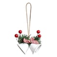 thumbnail image 1 of Christmas Decoration Bells, Bells for Christmas Trees, Hanging Decorative Bell, Versatile Ornament for Wreaths, Door, Wall, Window, Mantle Garland and New Year Party Home Decoration,White,4*7*14, 1 of 4
