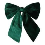 Christmas Decoration Bow Velvet Large Piece for Wreath Gift Wrapping Dining Room Holiday, 13.39" x 14.17"