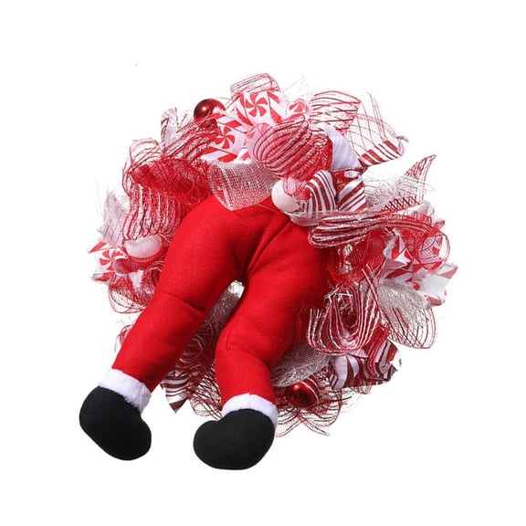 Christmas ElfLeg Wreath Tree Pendant Hanging Portable Soft Half Body Christmas Decoration