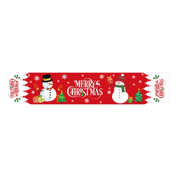 Christmas Decoration Christmas Table Runner Santa Tablecloth Placemat Home Decor for Christmas Dining Table Decor