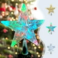 thumbnail image 1 of Christmas Decoration Christmas Tree Topper LED Lighted Star Topper 5-Point Star RGB Night Light Treetop Battery Light for Christmas Tree Decoration for Holiday Party Gift Decorations, 1 of 8