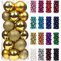 Christmas Decoration Clearance! Feltree 24Pcs Christmas Balls Ornaments for Xmas Christmas Tree - Mini Shatterproof Christmas Tree Decorations Hanging Ball for Holiday Wedding Party Decoration (1.2In)