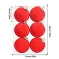 thumbnail image 1 of Christmas Decoration Clearance! YgkuHd Velvet Balls Ornaments 6pcs 2.36-Inch For Christmas Tree Baby Shower Girls First Christmas Decorations Birthday Party, 1 of 7