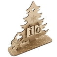thumbnail image 1 of ifundom 1 Set Christmas Calendar Beige Wood Crafts Decoration for Housewarming Friends, 1 of 6
