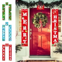 Christmas Decoration Coupled Hanging Cloth Christmas Door Hanging Shopping Mall Decorating Hotel Christmas Scenes Decorating Hanging