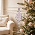 thumbnail image 1 of Christmas Decoration Crystal Ornaments,Hanging Acrylic Christmas Icicle Drop Crystal Shaped Ornaments for Christmas Tree Winter New Year Fireplace Party Holiday Decoration, 1 of 7