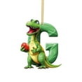 thumbnail image 1 of Christmas Decoration Dinosaur 26 English Letter Dinosaur Pendant, Acrylic Dino Figures Hanging Gift for Christmas Tree, Funny Dinosaur Decor for Kids, Christmas Dinosaur Cartoon Pendant, 1 of 5