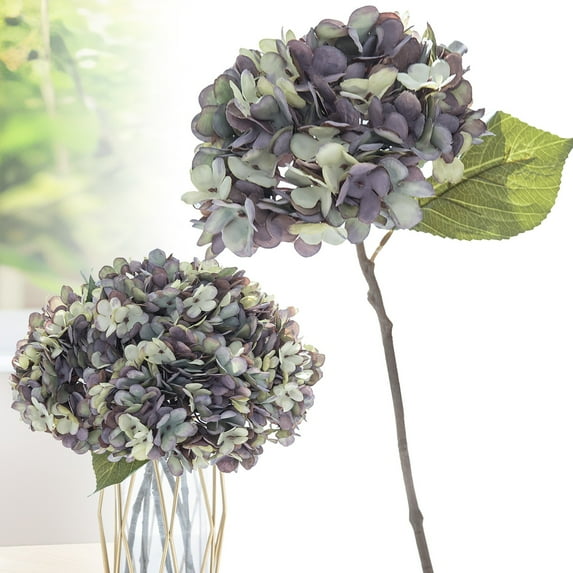 Christmas Decoration Faux Hydrangea Flowers Hydrangea Flowers Artificiales Bouquets Hydrangea With Stems For Home Wedding Table Core Decoration Indoor Valentine gifts
