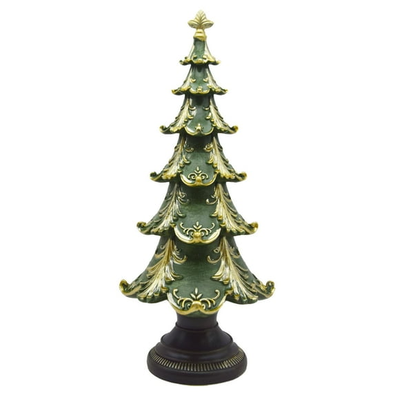 Christmas Decoration Figurine Statue 11.6 Inch Tall Holiday Accent for an Office Desk or Bedroom Mantel