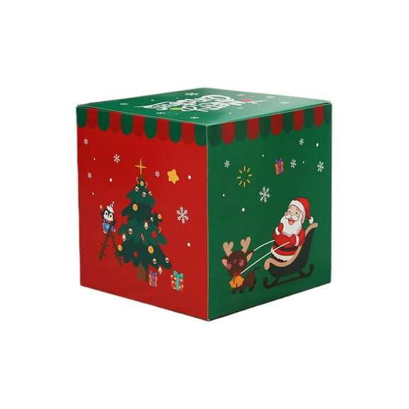 Christmas Decoration Gift Box Display Props, Storefront Window Display Decor, Holiday Atmosphere Scene Setting, Christmas Theme Ornaments