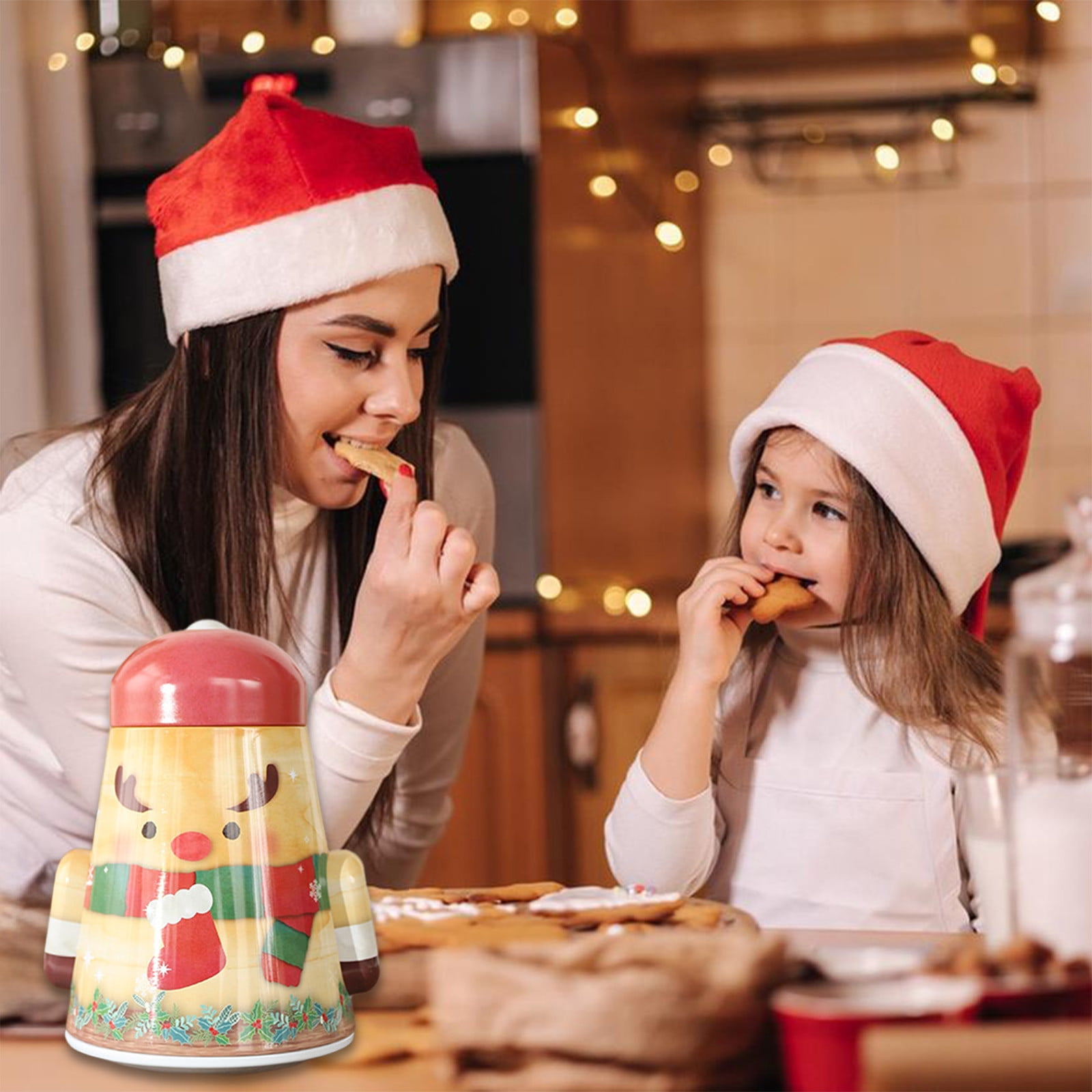 Christmas Decoration Gift Box Iron Box Candy Jar Bicky Jar