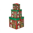 thumbnail image 1 of Christmas Decoration Gift Box Set of 3 | Stackable Tree Gift Boxes for Holiday Display Window Scene Decor & Festive Ornament Packaging, 1 of 2