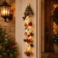 thumbnail image 1 of Christmas Decoration Indoor Outdoor,Christmas Tree Glowing Christmas Door Hanger, Warm Lighted Vertical Holiday Hanging Decor with Festive Accents for Front Door Side, Entryway and Wall,E, 1 of 6