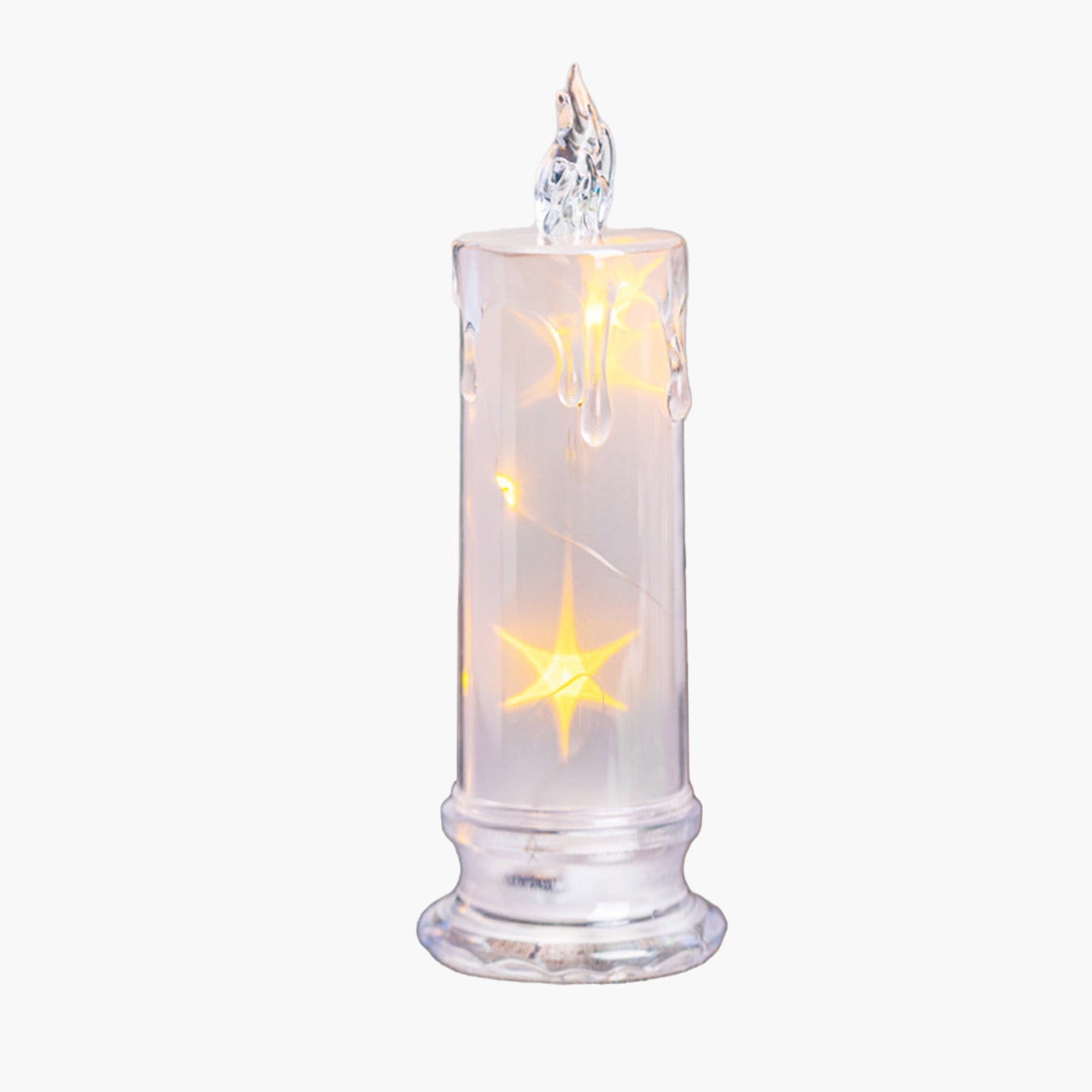 Christmas Decoration Indoor, Starlight LED Flameless Pillar Candles