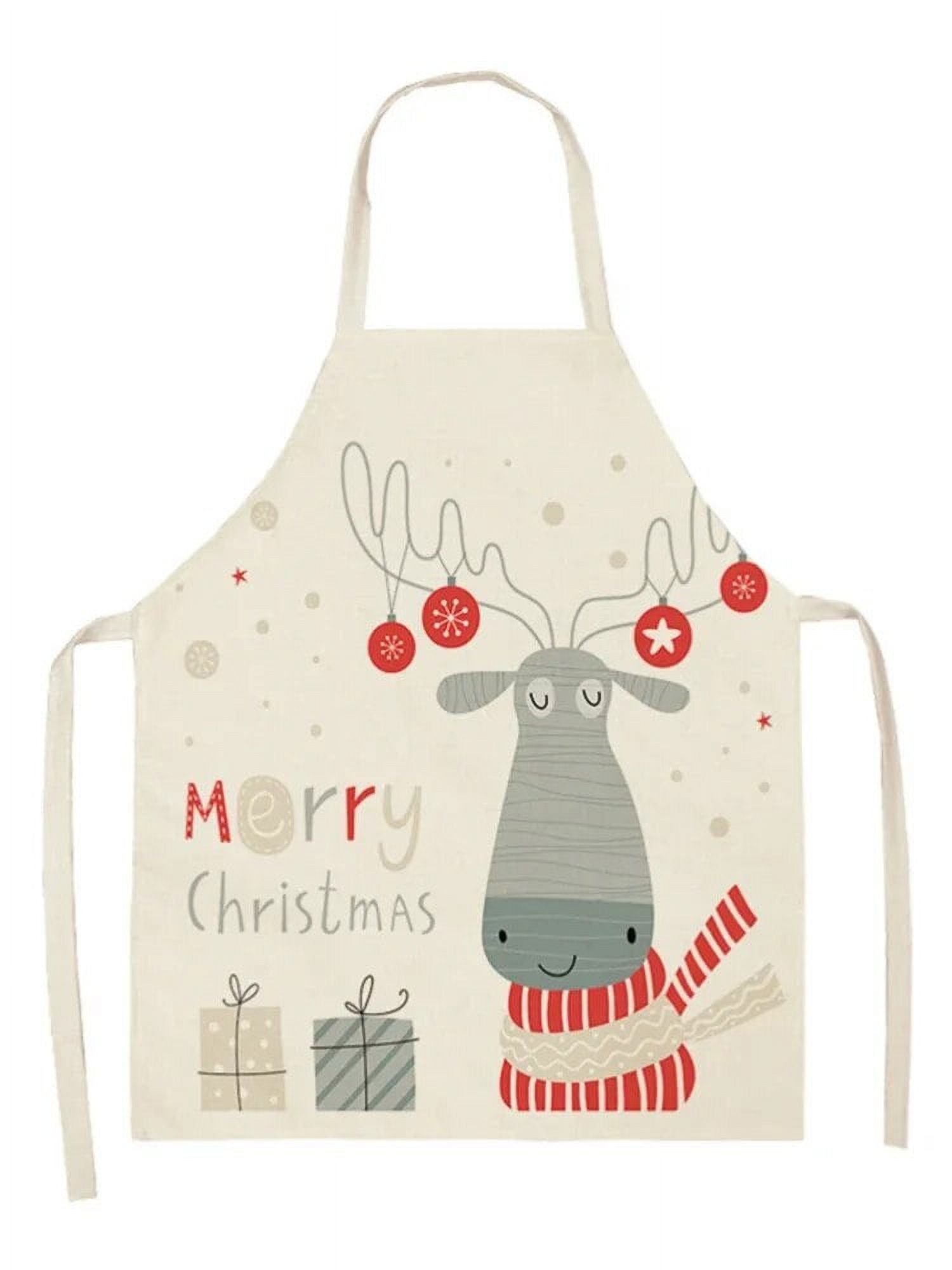 Christmas Decoration Kitchen Cleaning Snowman Deer Deer Print Men's and