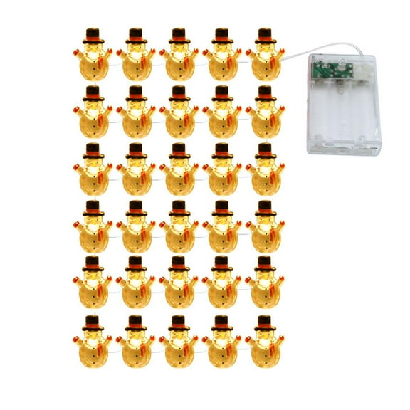 Christmas Decoration Lights Snowman Santa Claus Decoration Light String Led Copper Wire Light String