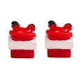 thumbnail image 1 of Christmas Decoration Mini Resin Santa Claus Miniatures Figures Tiny Decor Gifts for Snow Globe Xmas Home Party Cake Toppers Decor (C), 1 of 6