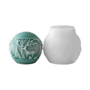 Christmas Decoration Mold Silicone Sphere Shape Making with Quick Demolding Feature For Artisanal Creation