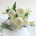 thumbnail image 1 of Christmas Decoration New Beautiful Artificial Silk Fake Flowers Wedding Valentines Bouquet Bridal Decor, I, 1 of 4