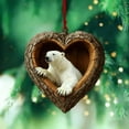 thumbnail image 1 of Christmas Decoration New Heart-Shaped Decoration, F, 1 of 6