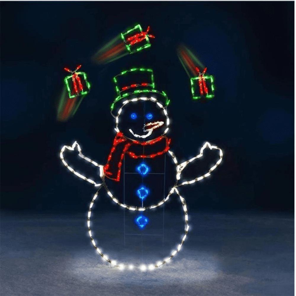 Christmas Decoration, Outdoor Snowman Xmas Decorations with LED Lights