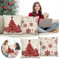 thumbnail image 1 of Christmas Decoration Pillow Cover Cushion Cover Christmas Decorative Cushion Cover Bedside Pillowcase Living Room Decorative Linen Fringe Throw Pillow Covers, 1 of 5