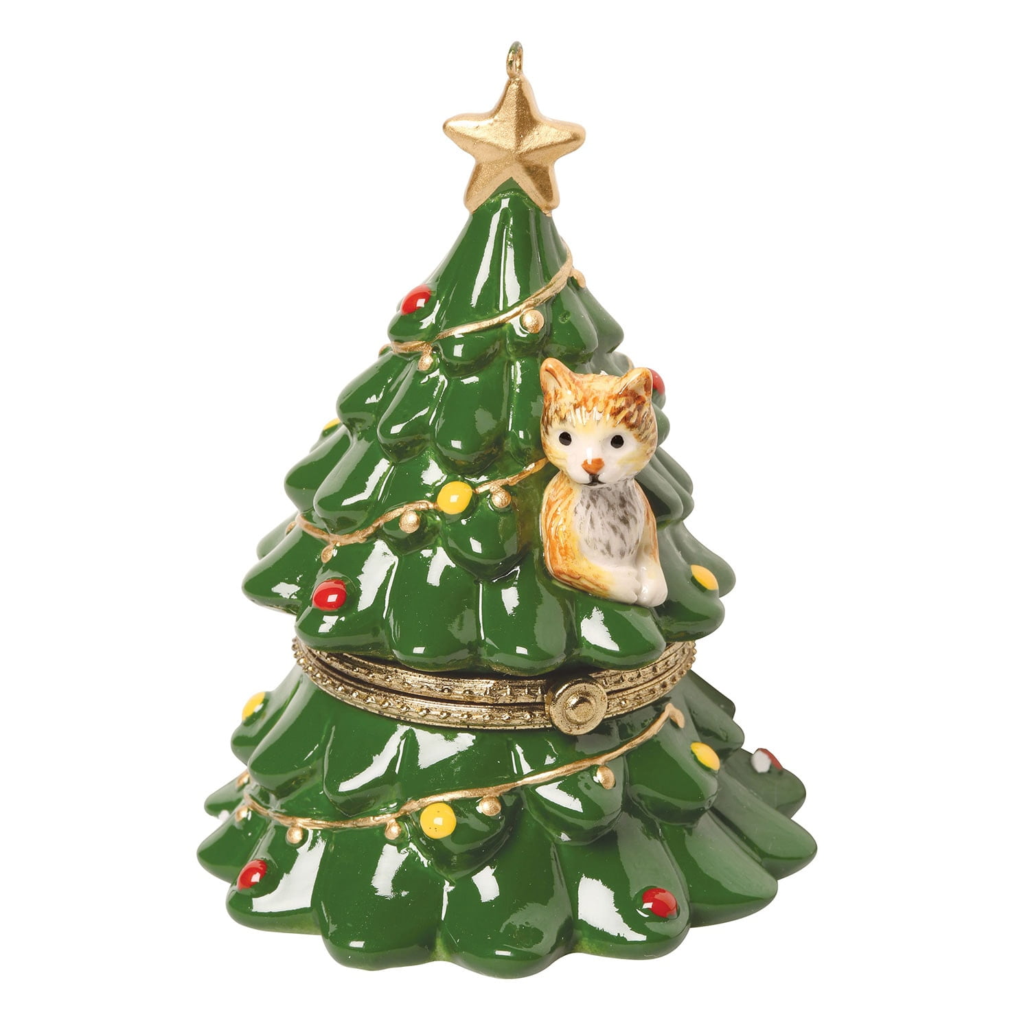 4pc 19x13mm Enameled Christmas Ornament w/Snowflake Charms,  Green/White/Gold - Bead Box Bargains