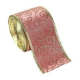 thumbnail image 1 of Christmas Decoration Ribbon, Hot Stamping Ribbon, Christmas Gift Tie Decoration Printed Ribbon, Soft Gauze Fabric, Washable, Weather Resistant, Wrinkle-Free, Easy Storage, Home and Window Decoration, 1 of 7