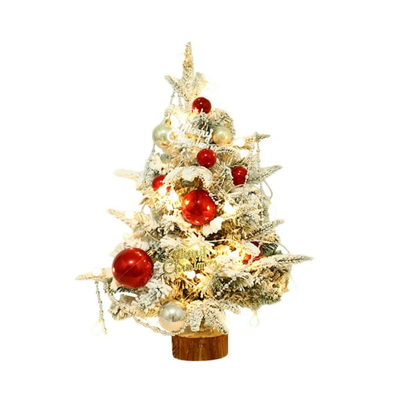 Christmas Decoration Savings! Dvkptbk Christmas Tree Flocking Small Tree Green Christmas Table Decoration Mini Table Decoration Holiday Props Xmas Gift Party