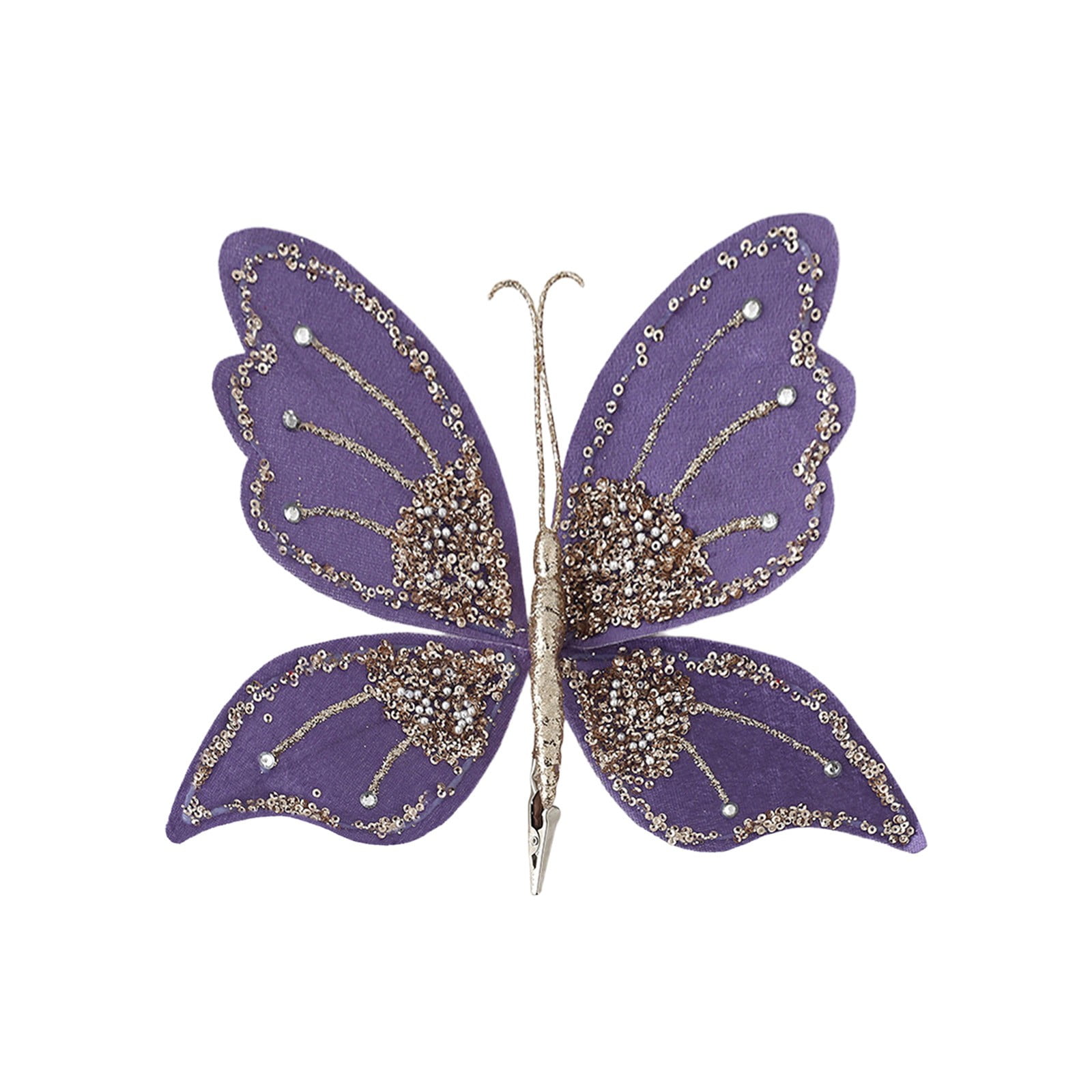 Christmas Decoration Simulation Butterflies Decoration Flower Christmas ...