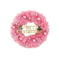 thumbnail image 1 of Christmas Decoration Wreath, Mini Artificial Christmas Wreath, 12 Inch Desktop Christmas Wreath Door Window Hanging Ornaments, PVC Material, Pink and Blue Color, Indoor Outdoor Holiday Decor, 1 of 7
