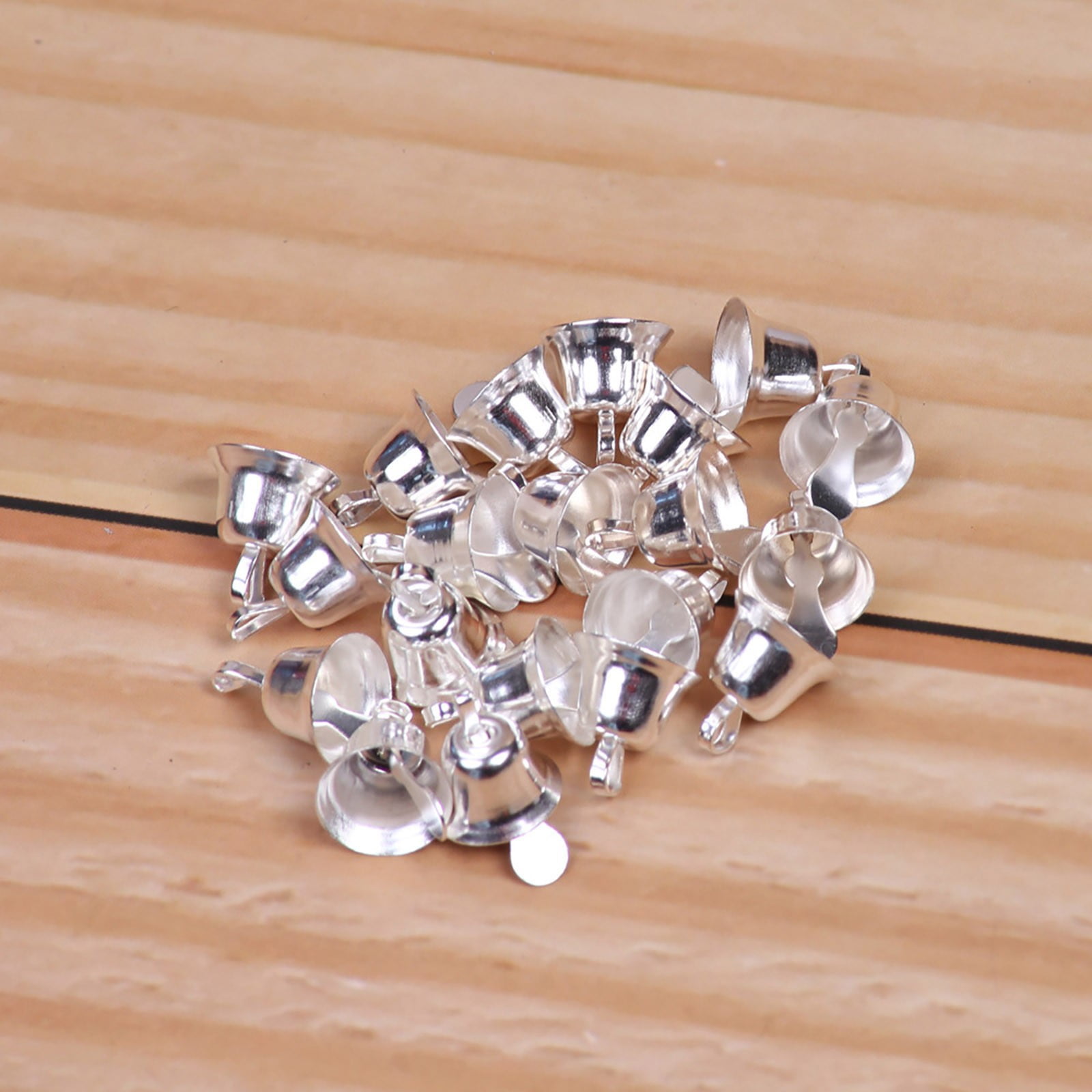 Christmas Decorations 1.1cm Gold And Silver Christmas Bells Diy