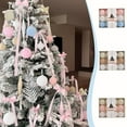 thumbnail image 1 of Christmas Decorations 12 Piece Christmas Tree Ornaments 3.15inch Large Flocked Christmas Balls Christmas Tree Hanging Ornaments Shatterproof Xmas Bulbs for Home Xmas Tree Party Decor, 1 of 9