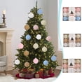 thumbnail image 1 of Christmas Decorations 12 Piece Christmas Tree Ornaments 3.15inch Large Flocked Christmas Balls Christmas Tree Hanging Ornaments Shatterproof Xmas Bulbs for Home Xmas Tree Party Decor, 1 of 9