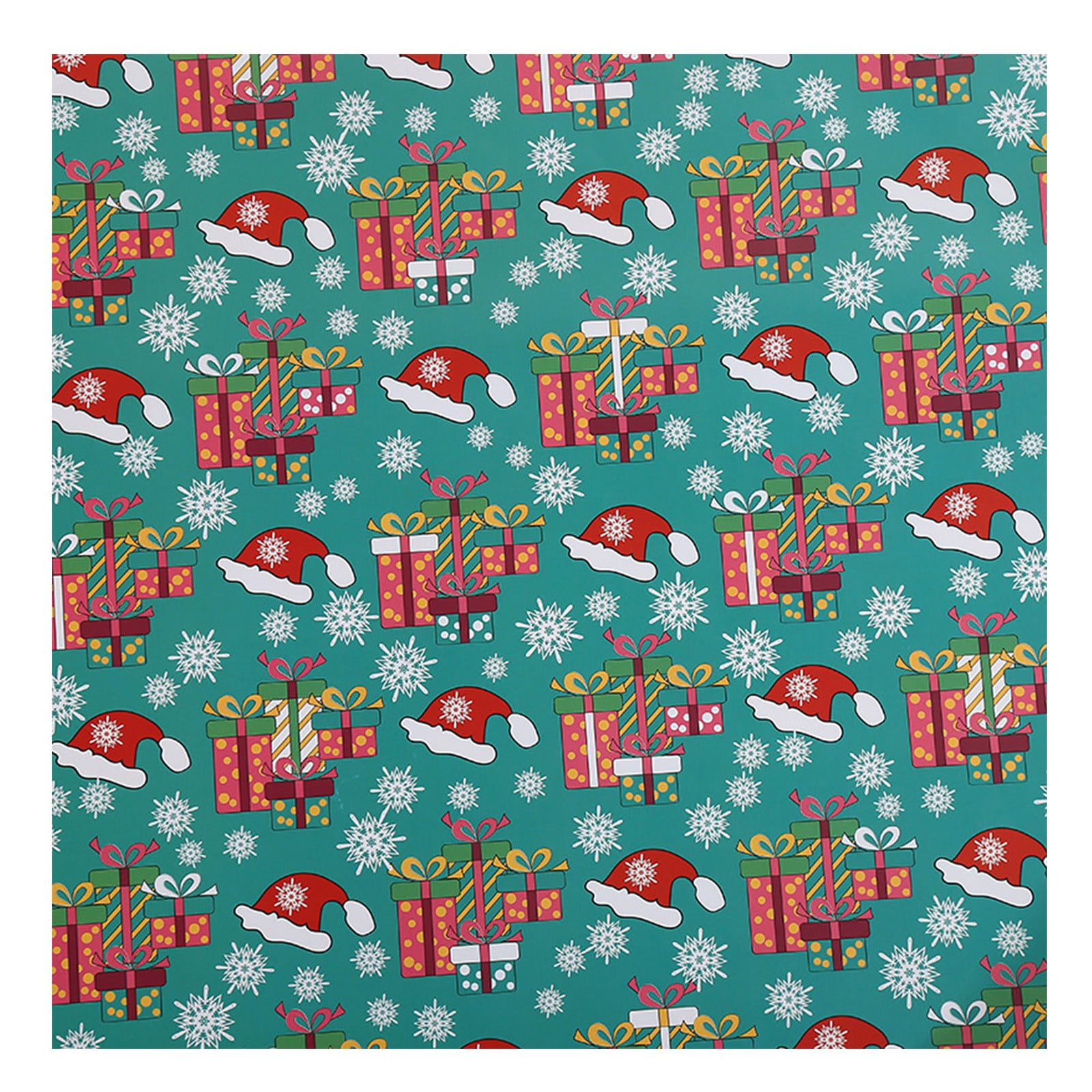 Holiday Woodland Truck/Plaid/Snowflake Gridline Wrapping Paper - Styles May  Vary