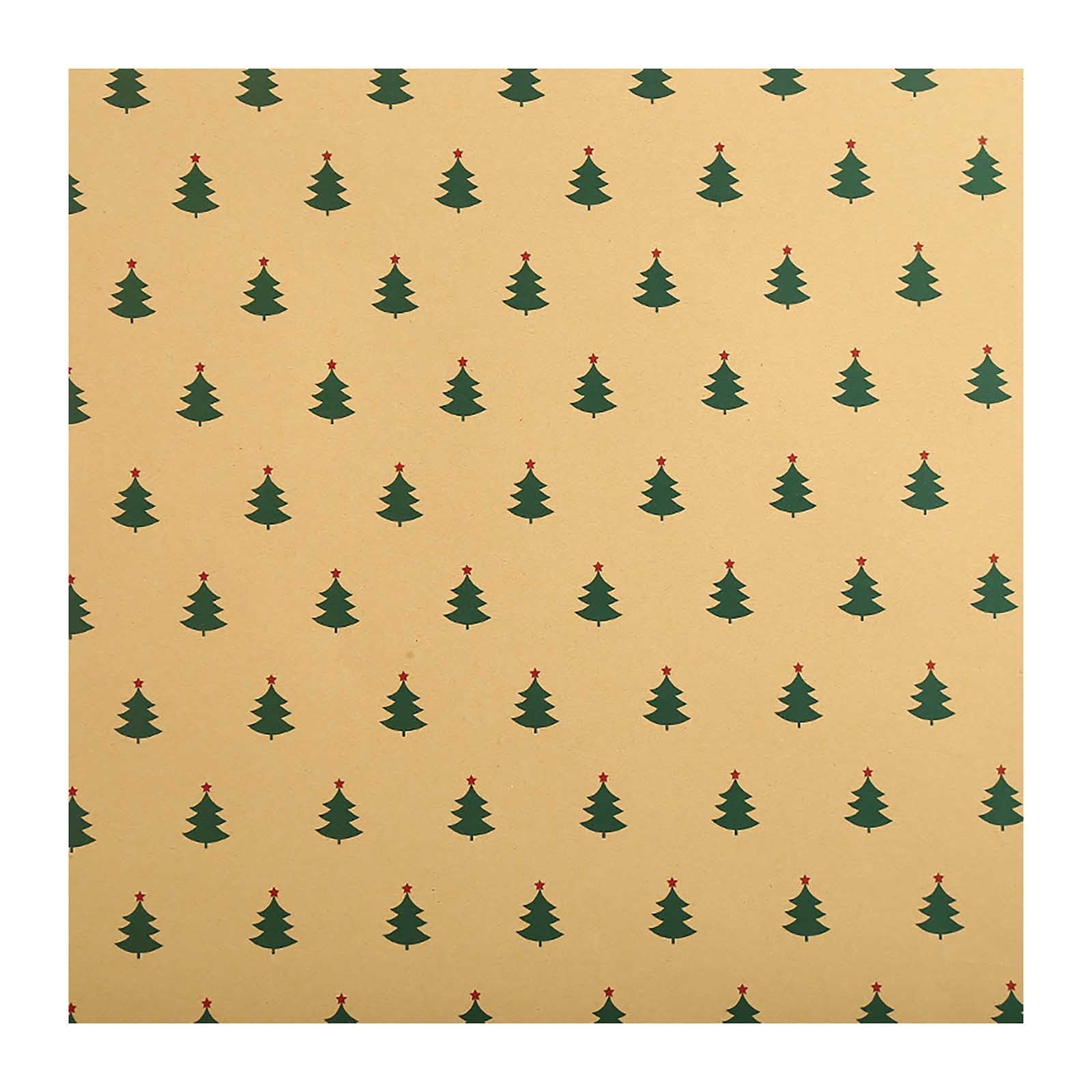 Sobeikre 1PC DIY Men's Women's Children's Christmas Wrapping Paper Wrapping  Truck Plaid Snowflake Green Tree Christmas Design Snowflake Christmas