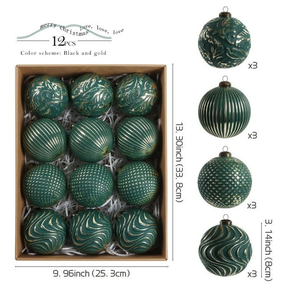 Christmas Decorations 2025!Mrzvby Xmas Tree Ornament 8Cm Christmas Balls for Christmas