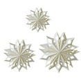 thumbnail image 1 of Christmas Decorations, 3-Piece Paper Snowflake Star Hanging Ornaments 15 Corners Each Lightweight Easy To Hang, Suitable For Weddings Birthdays Christmas Parties And Home Décor, 1 of 6