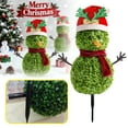 thumbnail image 1 of Christmas Decorations - 3D Realistic Plastic Christmas Snowman Sign - Holiday Decor, Weatherproof Garden Snowman, Easy Installation, Suitable for Front Door, Garden, Indoor Decor, 21.6'',Green D, 1 of 8