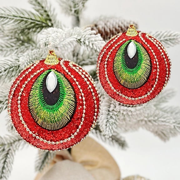 Christmas Decorations under $5! Cagogo 8CM 3PCS Christmas Ball Ornaments, Festive Tree Hanging Decorations, Colorful Foam Christmas Balls, Holiday Party Supplies, Christmas Tree Decor Set for Home