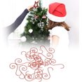 thumbnail image 1 of Christmas Decorations,60pcs Mini Christmas Ornaments Hooks, 60pcs/Pack Multi-Purpose Toys Tree Metal S Shape Hooks Ornament Hangers Christmas Tree Holder Decoration(A1), 1 of 3