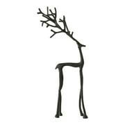 Christmas Decorations, Black Reindeer Statues - Modern 3D Printing Xmas Figurines - Elegant Indoor Holiday Decor - Table Centerpieces - Ideal for Mantel Living Room Bedroom Office
