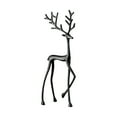 thumbnail image 1 of Christmas Decorations - Black Reindeer Statues - Modern Aluminum Alloy Xmas Figurines - Elegant Indoor Holiday Decor - Table Centerpieces - Ideal for Mantel Living Room Bedroom Office(B), 1 of 7