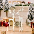 thumbnail image 1 of Christmas Decorations - Black Reindeer Statues - Modern Aluminum Alloy Xmas Figurines - Elegant Indoor Holiday Decor - Table Centerpieces - Ideal for Mantel Living Room Bedroom Office(A+B), 1 of 9