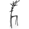 thumbnail image 1 of Christmas Decorations - Black Reindeer Statues - Modern Xmas Figurines - Table Centerpieces - Elegant Indoor Holiday Decor - Ideas for Mantel Living Room Bedroom Office (A), 1 of 8