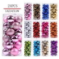 thumbnail image 1 of Christmas Decorations Cameland 24Pcs Christmas Balls for Xmas Christmas Tree 1.57" Mini Shatterproof Christmas Tree Decorations Hanging Ball Christmas Gifts for Holiday Wedding Party (Pink), 1 of 5