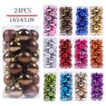 thumbnail image 1 of Christmas Decorations Cameland 24Pcs Christmas Balls for Xmas Christmas Tree 3.15" Mini Shatterproof Christmas Tree Decorations Hanging Ball Christmas Gifts for Holiday Wedding Party (Brown), 1 of 5